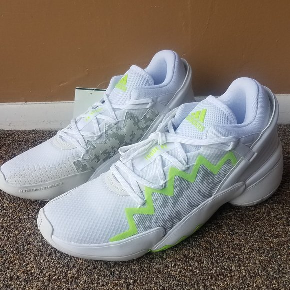 adidas | Shoes | Adidas Don Issue 2 Cloud White And Green 3 | Poshmark